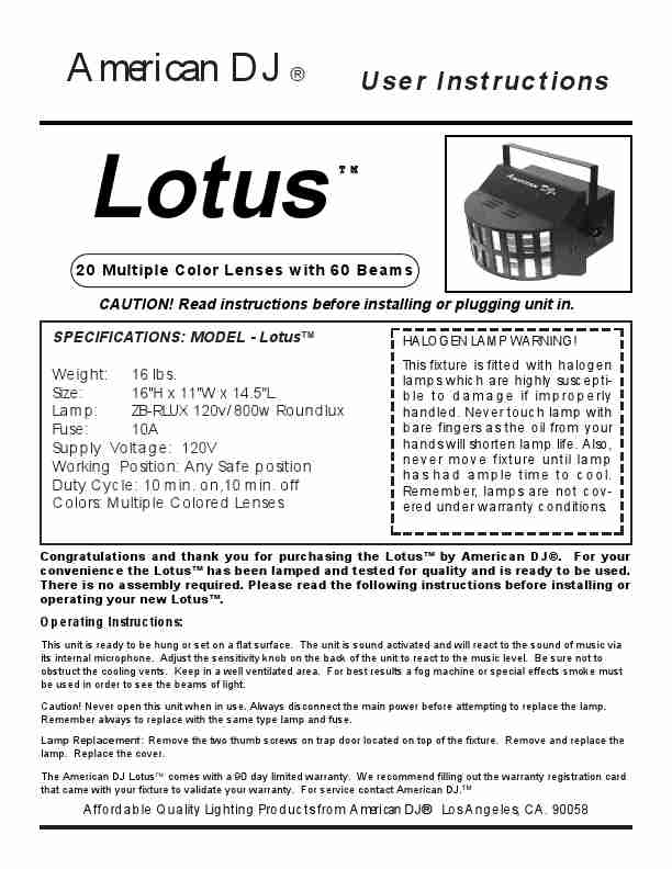 American DJ DJ Equipment Lotus-page_pdf
